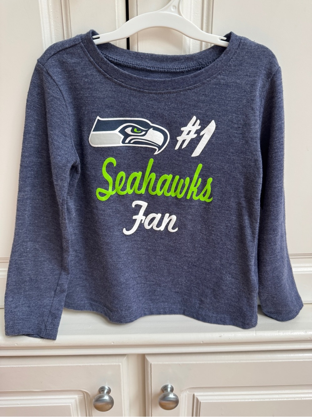 NFL Football Seattle Seahawks Long Sleeve Shirt 3T